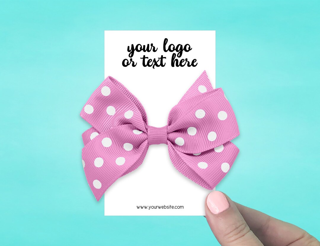 28 Hair Bow Cards 3 X 5, Custom Hair Clip Cards, Personalized Hair