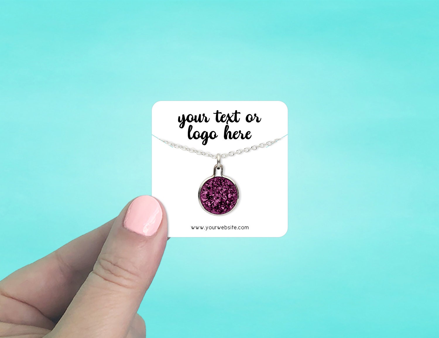 Necklace Cards 2 x 2 Set of 115 Custom Necklace Display Etsy