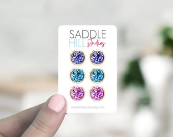 Earring Cards, Custom Earring Cards, Personalized Earring Display Cards, Jewelry Packaging Cards, 2 x 3&quot; Rounded Rectangle, SH0014-03-E