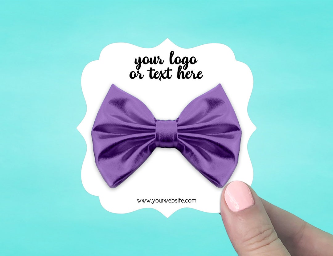 36 Hair Bow Cards 3.5 X 3.5, Custom Hair Clip Cards, Personalized Hair