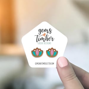 Earring Cards for Jewelry Packaging and Display with your logo, Jewelry Cards for Earrings, Custom Earring Card, Pentagon, 2.5&quot;, SH0032-02-E