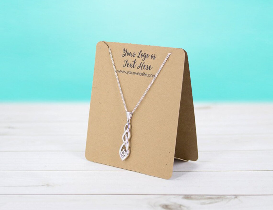 Necklace Cards Necklace Display Cards Custom Necklace Etsy
