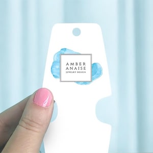 Étiquettes pliables standard | 2 x 5" | Ensemble de 45 | Étiquettes de collier | Étiquettes de bracelet | Étiquettes volantes de collier | Cartes de présentation de bijoux | SH1001