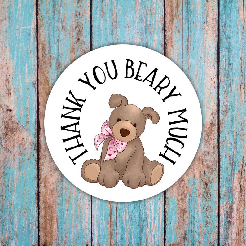Thank You Beary Much Tags Free Printable