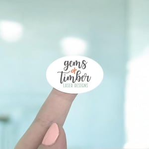Pegatinas personalizadas / Etiquetas personalizadas / Ovaladas / Pegatinas personalizadas - Pegatinas en blanco - Pegatinas Kraft / SH3087