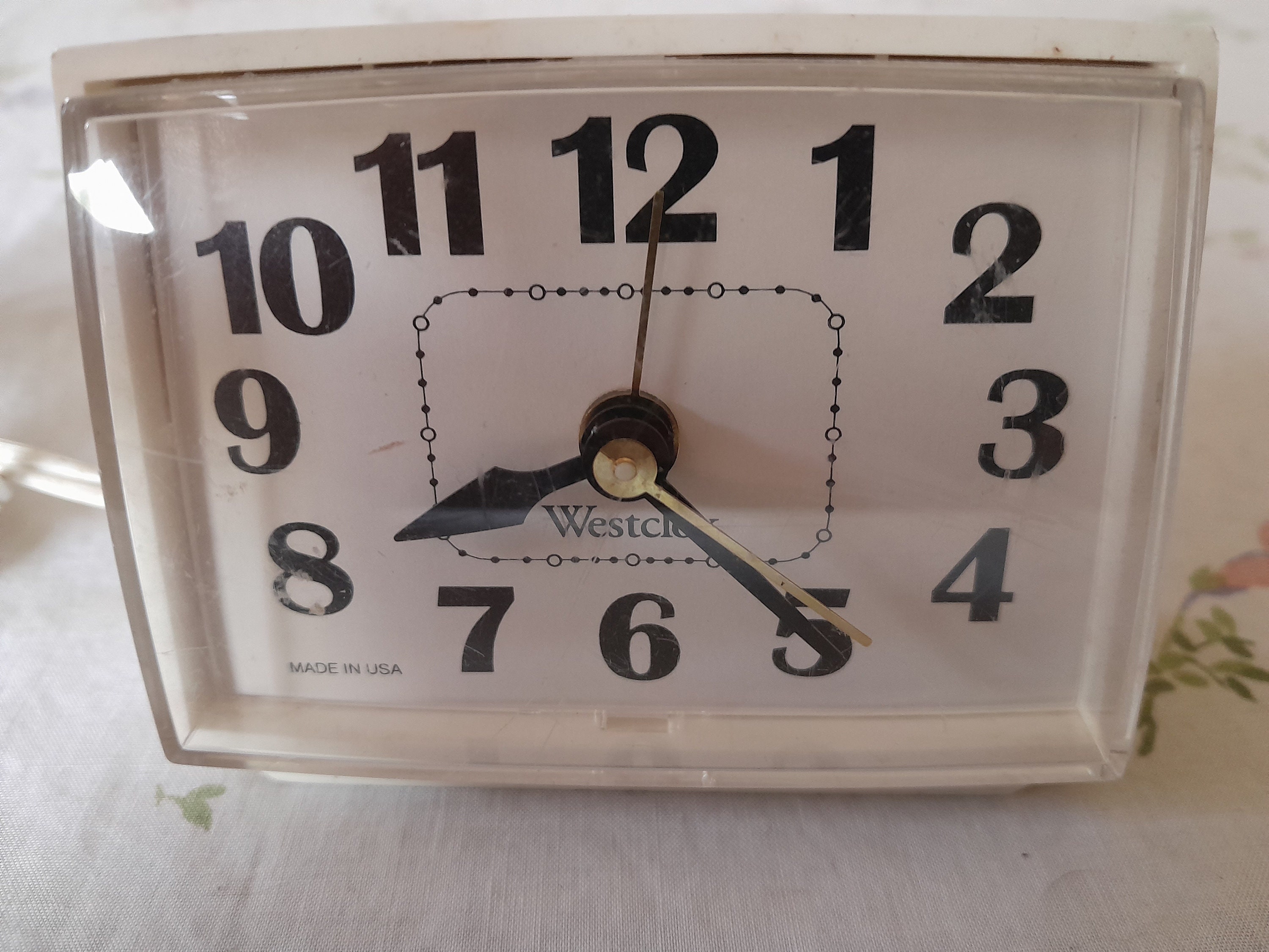 Westclox Mini Analog Alarm Clock Etsy