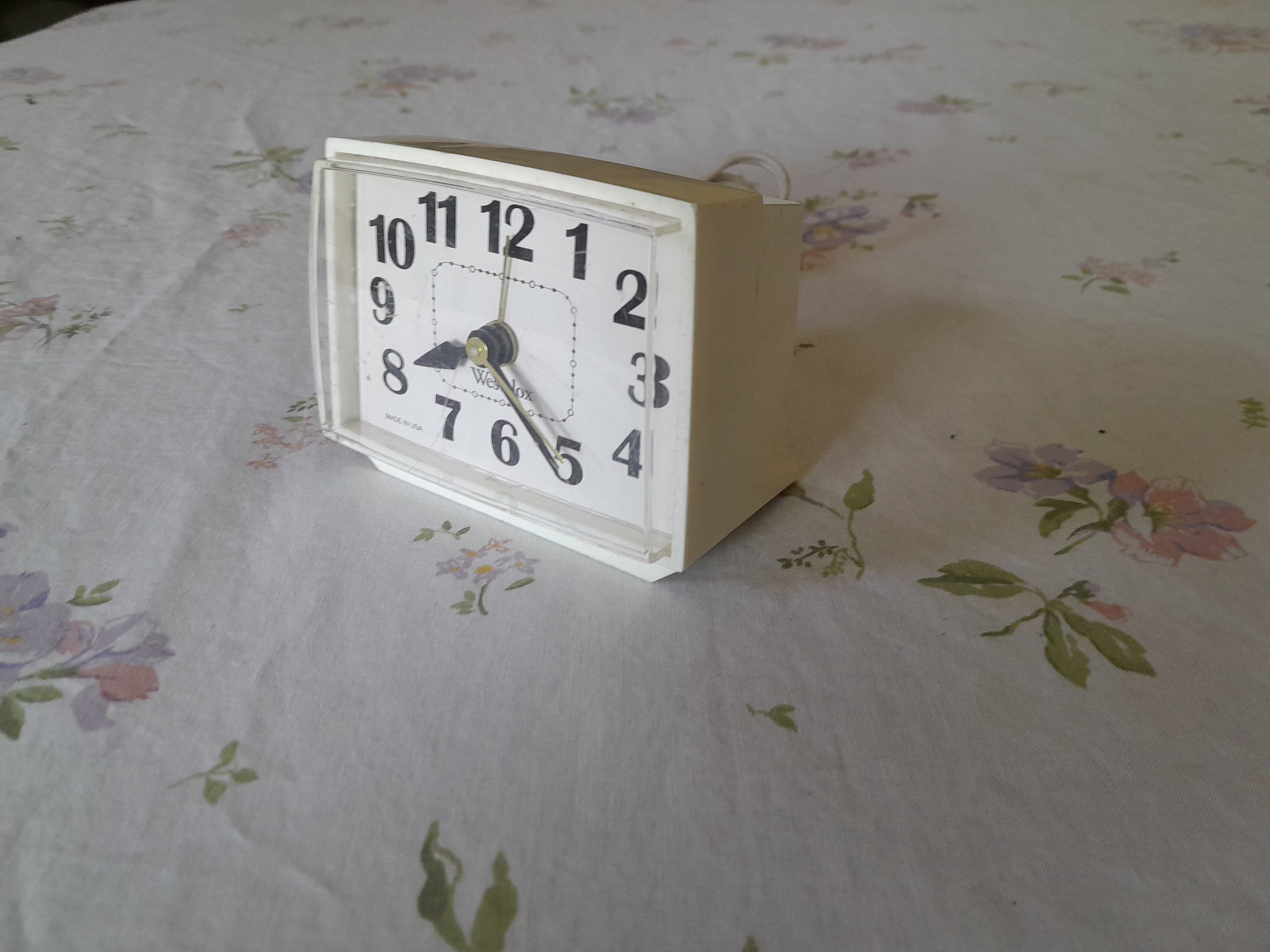 Westclox Mini Analog Alarm Clock Etsy