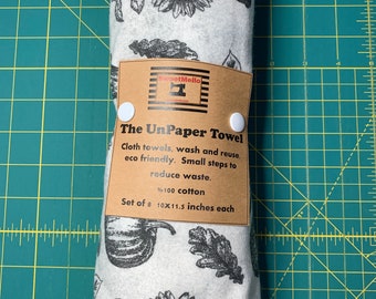 Reusable Unpaper Towel Grey Fall