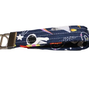 Blue Astronaut Space  Fabric Keychain
