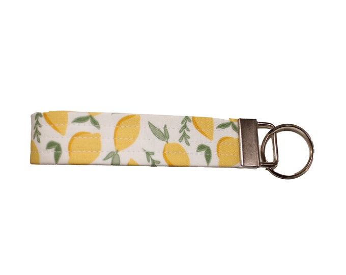 Lemons Fabric Keychain