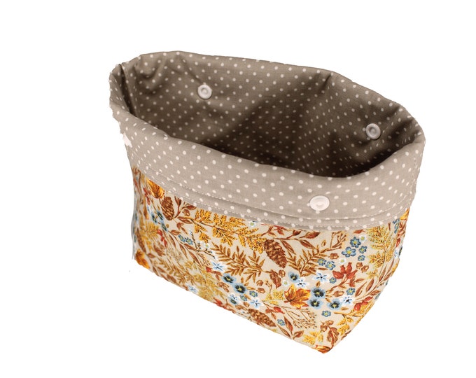 Taupe Floral Michele Basket