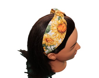 254. NEW The Sunflower ? Beaded Brooke Shade Exclusive Headband floral-headband-sunflower-  main image 3