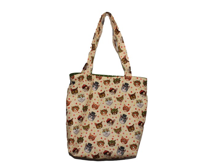 Mini Tote Cats with Hats