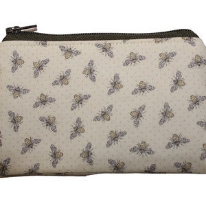 Bijen op Cream Coin Purse