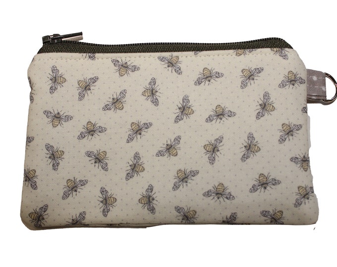 Bees on Cream Coin Purse