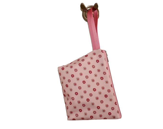 The Vernie, Water Resistant Clutch Pink Petals