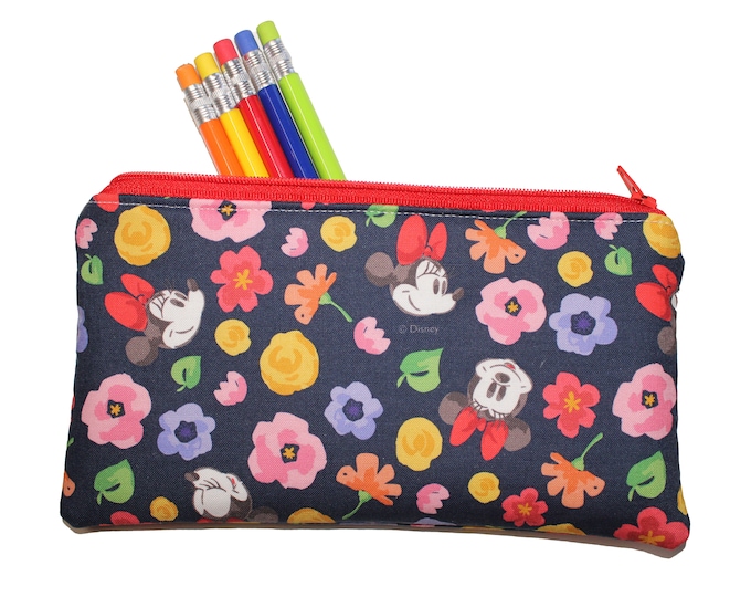 Emily Pencil Pouch Minnie Mouse Floral