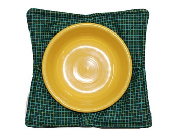 Reversible Bowl Green Grid