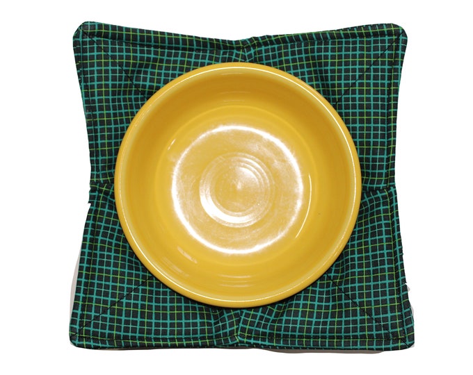 Reversible Bowl Green Grid