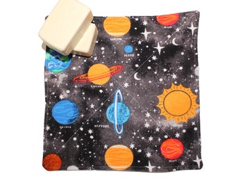 Solar System  Flannel Washcloth