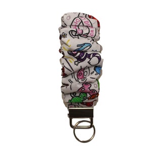 Scrunchi Wristlet Keychain Disney Sketch