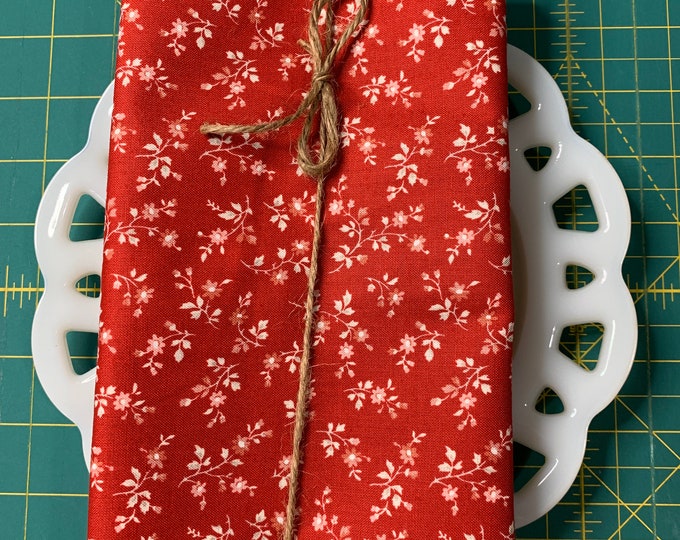 Brick Petite Floral Cloth Napkin