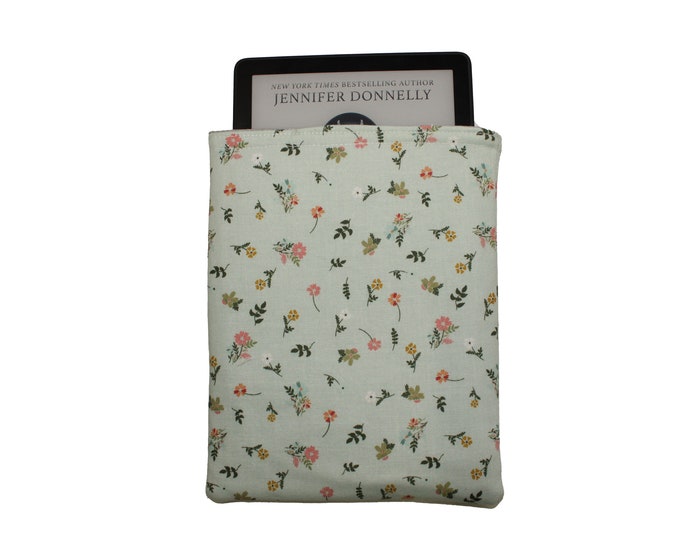 Kindle Slip In Pouch Mint Floral