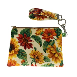 Sunflower Carly Wristlet