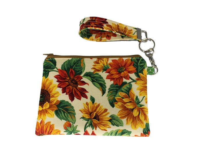 Sunflower Carly Wristlet