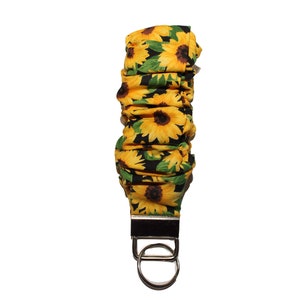 Llavero de muñeca Scrunchi Girasol