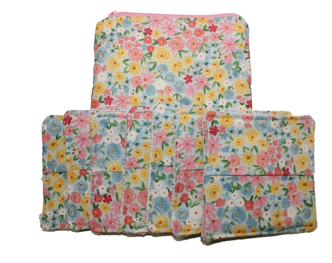 Reusable Facial Wipes Spring Floral