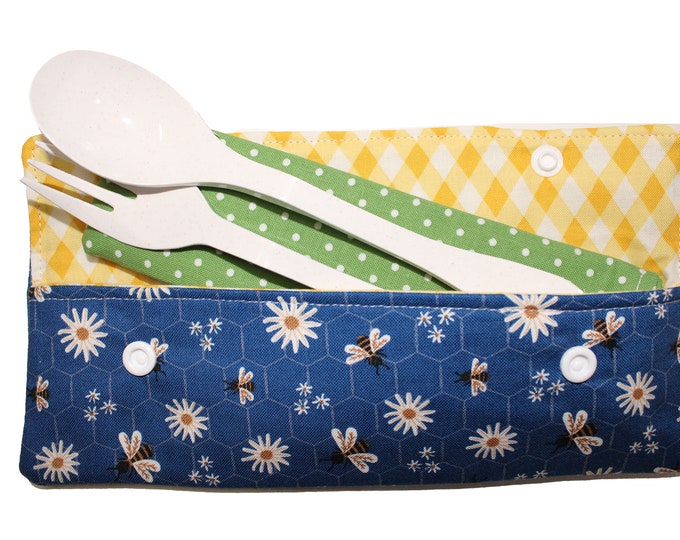 Daisies and Bees Cutlery Case