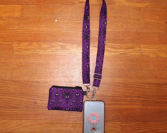 Crossbody Phone Strap Denim Disney Haunted Mansion