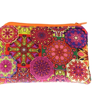 Monedero naranja mandala