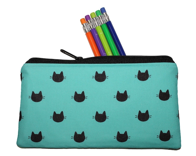 Emily Pencil Pouch Black Cats