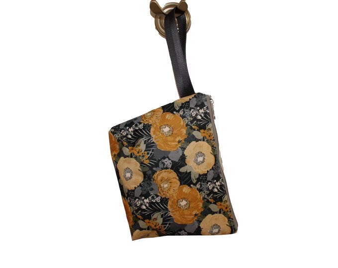 The Vernie, Water Resistant Clutch Golden Peony