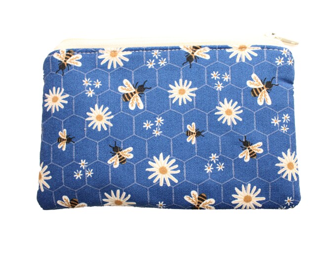 Daisies and Bees Coin Purse