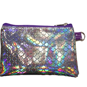 Holographic Vinyl Coin Purse Mermaid