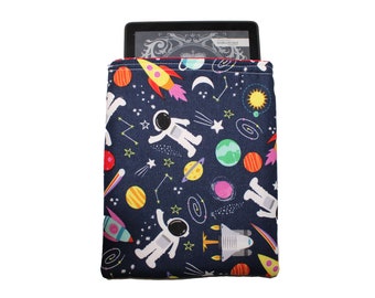 Pochette zippée pour Kindle, astronaute de l'espace