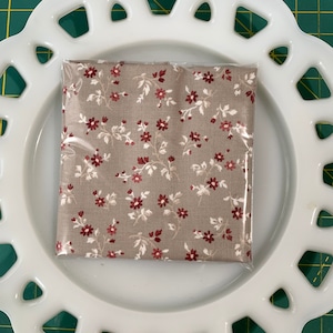 Petite Taupe Floral Almuerzo Caja Napkin