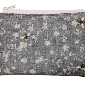 Bee on Blue Coin Purse