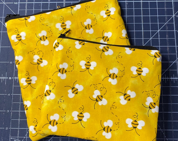 Reusable Snack and Sandwich Bag Yellow Bee