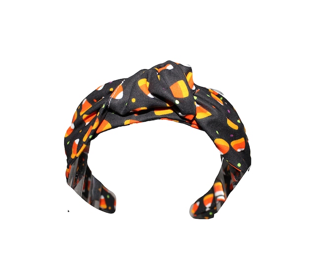 Candy Corn Halloween Knotted Headband