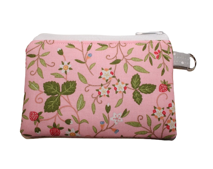 Pink Strawberry Coin Purse