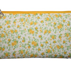 Pochette Allison jaune à fleurs
