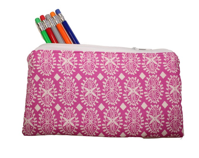 Emily Pencil Pouch Pink