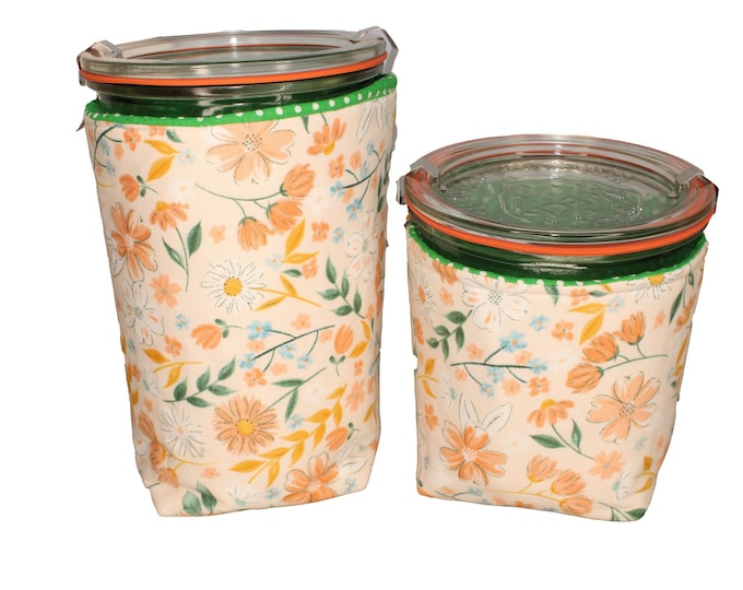 Weck Wrap Peach Floral