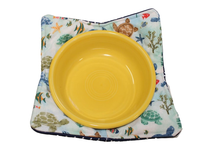 Reversible Bowl Cozy Turtles