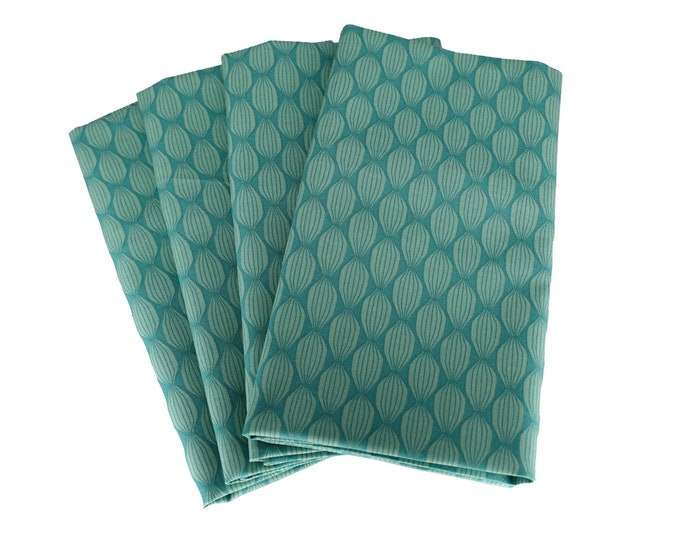 Teal Seed Pod Cloth Napkin