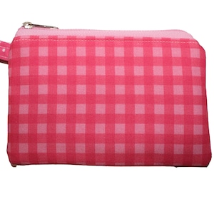Checkered coin pouch sale